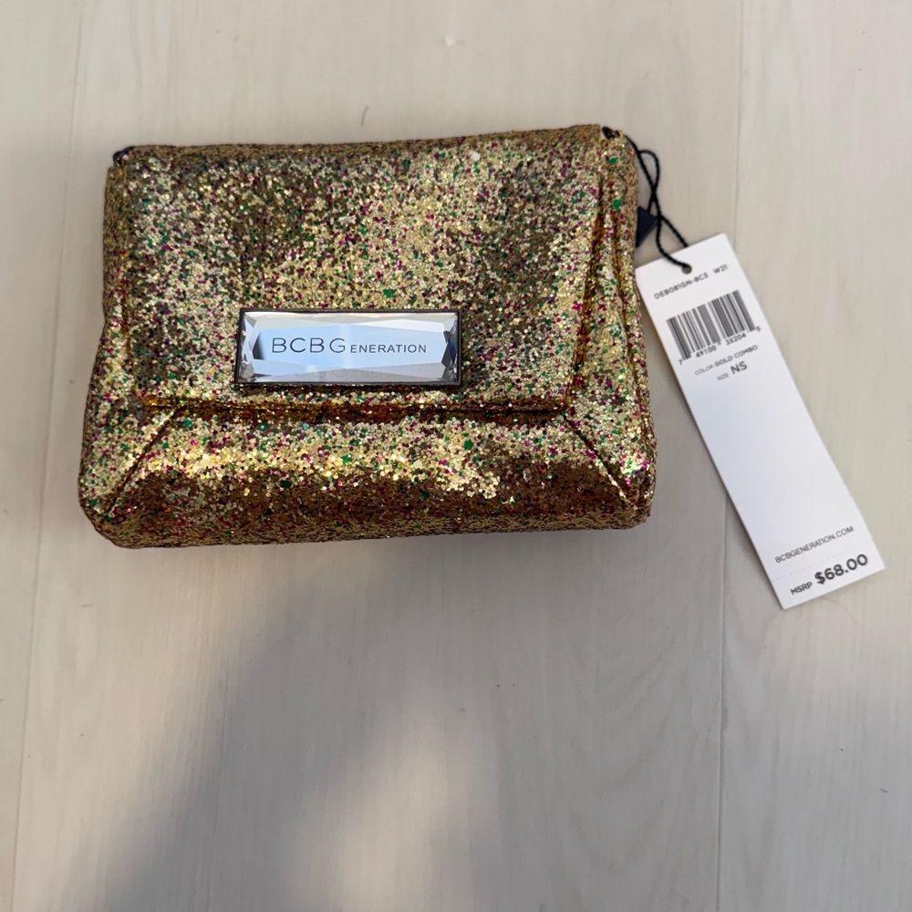 BCBGeneration Multicolor Glitter Wristlet